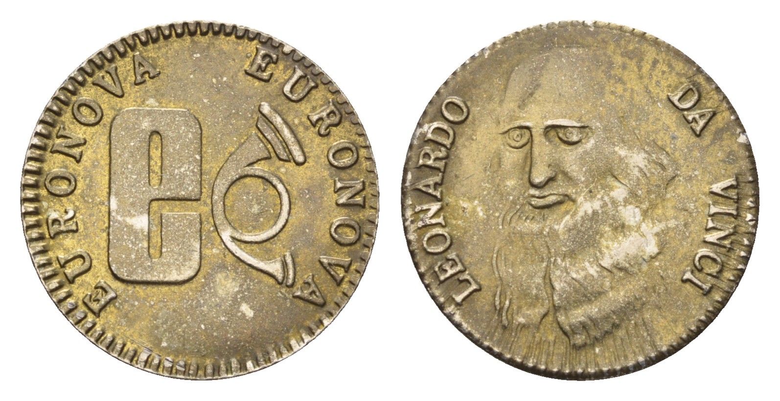 Италия жетон Euronova - Нерон диаметр 20 мм, вес 2,3 гр латунь 4669-261