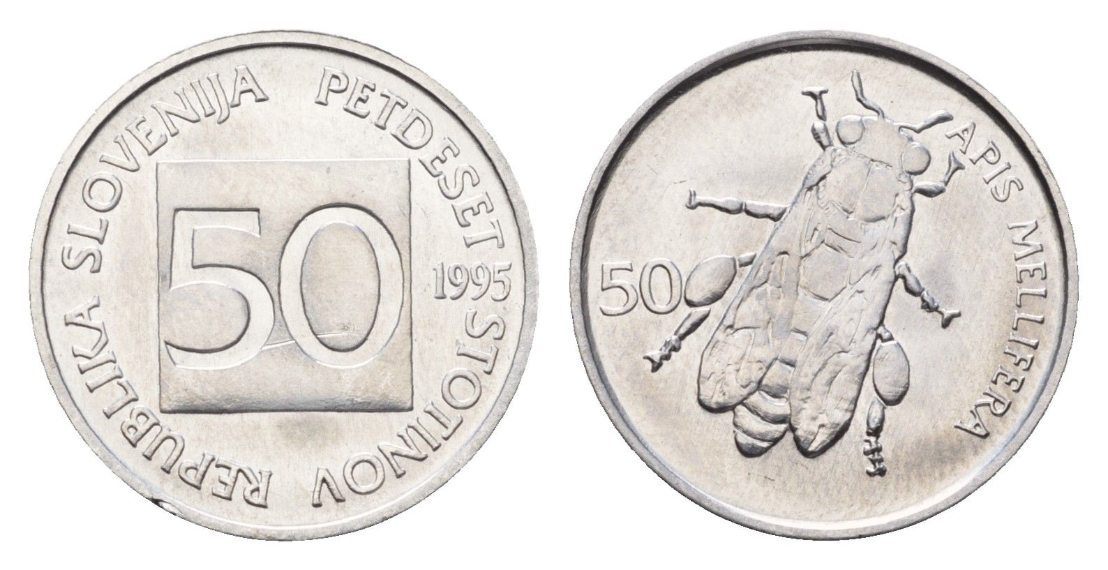 Словения 50 стотинов 1995 KM 3 алюминий UNC 4697-546