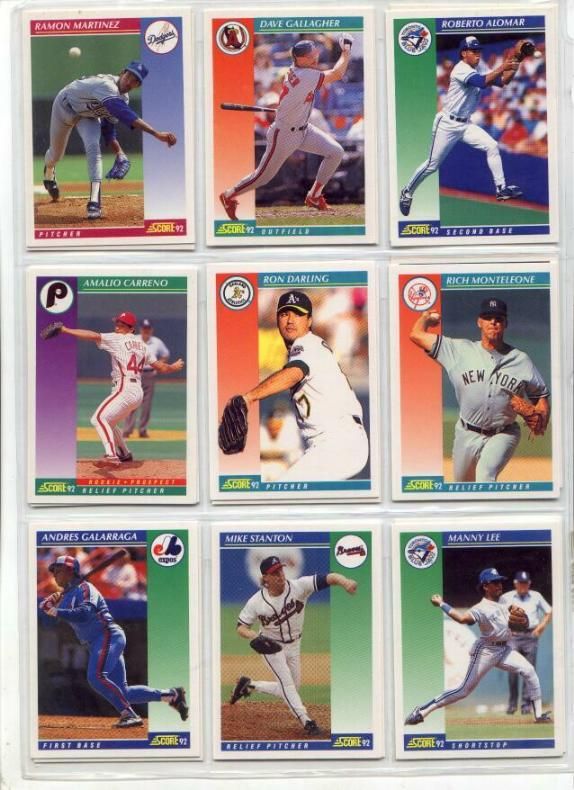 США КАРТОЧКИ БЕЙСБОЛЬНЫЕ 9 штук разных 7501-10