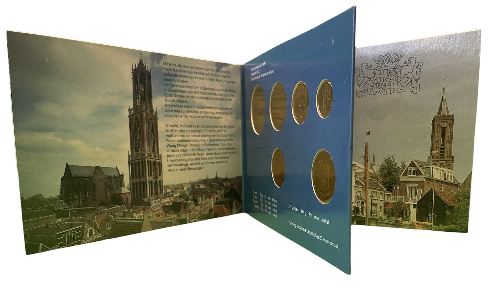 Нидерланды набор из 5 монет 1987 буклет, плюс жетон монетного двора    UNC  1-6-2-22