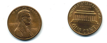 США 1 ЦЕНТ 1983 ЛИНКОЛЬН KM 201b цинк плакированный медью 4364-222