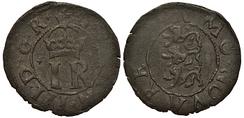 Эстония, Ревель (Таллин) 1 шиллинг 1568-1592 Юхан III Шведский король (1568-1592), вес 0,76 гр. Neumann 13 a серебро 1516-821