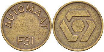 Нидерланды жетон ND AUTOMAAT FSI, диаметр 20 мм. латунь 27-421