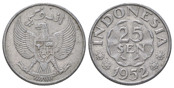 Индонезия 25 сен 1952 KM 8 алюминий 4628-1035