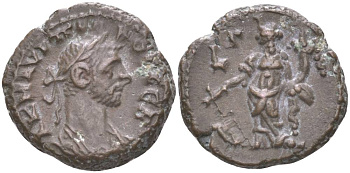 Римская Империя, Провинция Египет тетрадрахма 277 - 278 Проб, бюст императора / Тихе, L Г (3-й год правления), Александрия, 7,40 гр Dattari 5545 биллон 1073-19-65