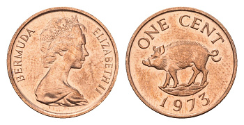 Бермудские острова (Бермуды) 1 цент 1973 KM 15 бронза 75-858
