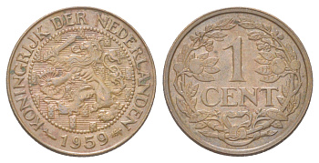 Суринам 1 цент 1959 KM 10a бронза UNC 4625-356