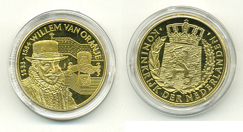 НИДЕРЛАНДЫ МЕДАЛЬ ВИЛЛЕМ ВАН ОРАНЖ (1533-1584) UNC 06-130-25