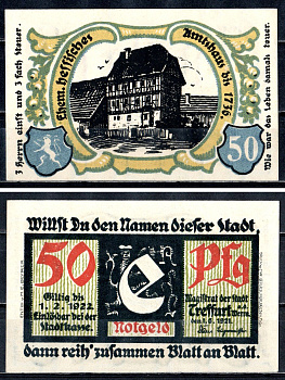 Треффурт (Пруссия, Саксония) 50 пфеннигов 1921 7554-10-3-1