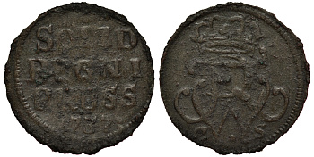 ПРУССИЯ 1 ШИЛЛИНГ 1737 CS, ФРИДРИХ ВИЛЬГЕЛЬМ I (1713-1740), ВЕС 0,70 ГР. KM 212 серебро 1516-442