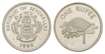 Сейшельские Острова (Сейшелы) 1 рупия 1995 KM 50.2 медно-никель UNC 4544-621