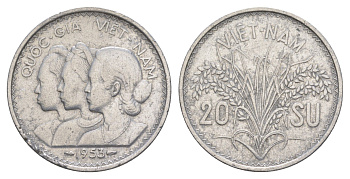 Южный Вьетнам 20 су 1953 KM 2 алюминий 4159-645