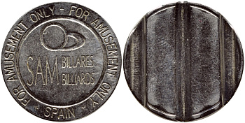 ЕВРОПА ЖЕТОН ND ДЛЯ ИГРЫ НА БИЛЬЯРДЕ сталь плакированная никелем 4391-1222