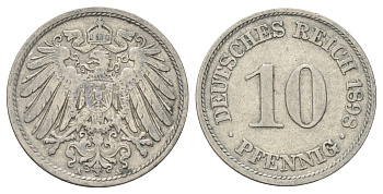 Германия 10 пфеннигов 1898 A KM 12, J. 13 медно-никель 4701-1068