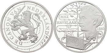 НИДЕРЛАНДЫ МЕДАЛЬ СЕРИИ ИСТОРИЯ НИДЕРЛАНДОВ, МАКС ХАВЕЛАР 1860, 6 гр. медно-никель 02-230-53
