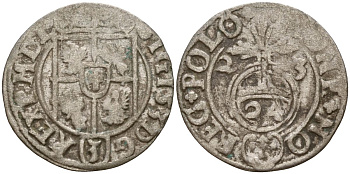 Польша 3 полкера (3 полторака - 1 крейцер) 1623 Сигизмунд III Ваза (1587-1632) Gorecki B.23, KM 41 серебро 4158-924
