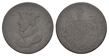 Великобритания, Лондон и Мидлсекс 1/2 пенни ND токен, национальная серия - Джон Гонт Dalton & Hamer 957 медь 1526-632