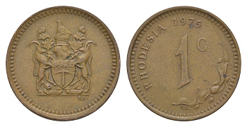 Родезия 1 цент 1975 KM 10 бронза 4618-839
