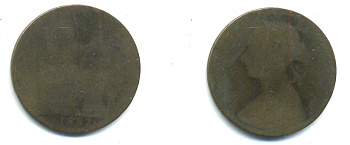 Великобритания 1/2 пенни 1882 Виктория (1837-1901) KM 748.2, Spink 3956 бронза 35-1046