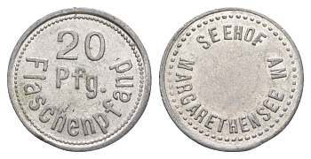 Германия депозитный токен в 20 пфеннигов ND алюминий UNC 4636-1262