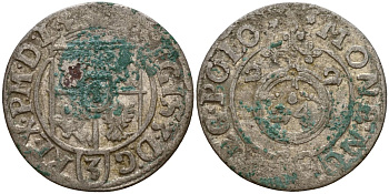 Польша 3 полкера (3 полторака - 1 крейцер) 1622 Сигизмунд III Ваза (1587-1632) Gorecki B.22 серебро 4158-1232