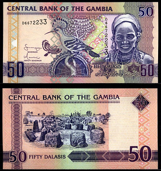 Гамбия 50 даласи ND (2006-2013) Pick 28 a бумага UNC (пресс) 7217-4-1-1
