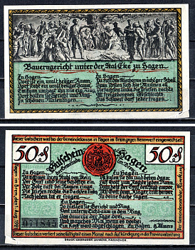 Хаген-им-Бремишен (Пруссия, Ганновер) 50 пфеннигов 1921 7556-73-4-2