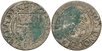 Польша 3 полкера (3 полторака - 1 крейцер) ND (1620-1627) Сигизмунд III Ваза (1587-1632) KM 41 серебро 4158-1213