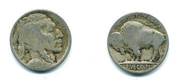 США 5 ЦЕНТОВ ND ИНДЕЕЦ, БИЗОН KM 134 медно-никель 46-2029