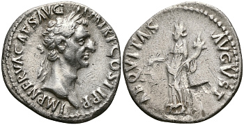 Римская Империя денарий 96 Нерва AEQVITAS AVGVST Эквитата, персонификация Равенства Рим Good Very fine RIC 1 серебро 1073-10-85