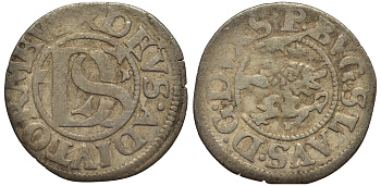 Померания 2 шиллинга = 1/16 талера 1621 Богуслав XIV (1620-1637) KM 63 (17), Hildisch 144 серебро    1524-1025