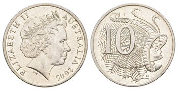 Австралия 10 центов 2005 KM 402 медно-никель 4629-655