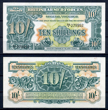 Великобритания 10 шиллингов ND (1948)  Pick M21 a  бумага   451-1098-3