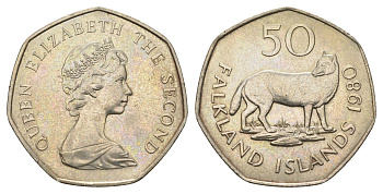 Фолклендские острова (Фолкленды) 50 центов 1980 KM 14.1 медно-никель UNC 4667-615