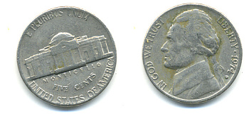 США 5 ЦЕНТОВ 1974 ДЖЕФФЕРСОН KM А192 медно-никель 86-551