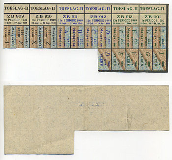 Нидерланды талоны на маргарин 1949-1950 бумага 6317-34-2