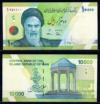 Иран 10000 риалов ND (2017-2018) Pick 159 a бумага UNC (пресс) 2195-47-1-2