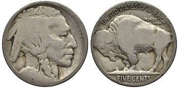 США 5 ЦЕНТОВ ND ИНДЕЕЦ, БИЗОН KM 134 медно-никель 27-731