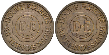 Нидерланды кофейный жетон ND Douwe Egberts Professioeel B.V., диаметр 20 мм. латунь 4584-857