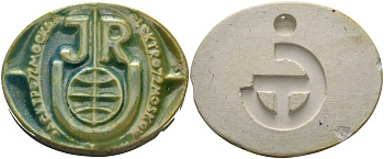 США медаль 1972 выставка в Москве «электро-72 JR», Дженерал Электрик, эмаль гипс 8-1-04-36