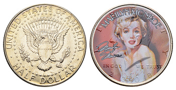 США 1/2 доллара 2008 Легенды Голливуда - Мэрилин Монро 11-147-32