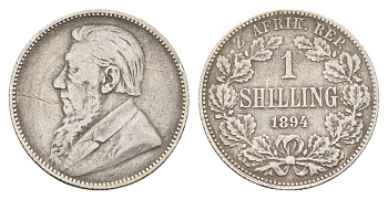ЮАР 1 шиллинг 1894 KM 5 серебро 4044-1525