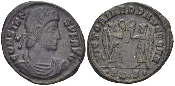 Римская Империя нуммий 347 - 348 Констант, CONSTANS PF AVG / VICTORIAE DD AVGGQ NN, Сисция, (степень редкости С2) RIC 185 биллон 1073-17-103