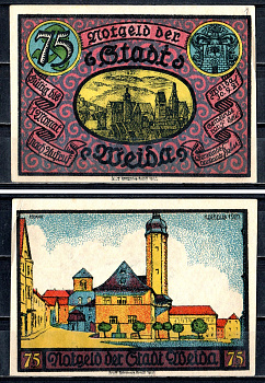 Вайда (Тюрингия) 75 пфеннигов 1921 2193-53-3-2