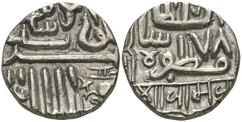 Индия, Наванагар (Nawanagar) 1 кори (kori) ND AH(9)78, frozen KM 5 серебро    1531-133