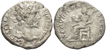 Римская Империя денарий 196 - 197 Септимий Север, L SEPT SEV PERT AVG IMP VIII / SECVRITAS PVBLICA, Рим, fine RIC 93 серебро 1073-6-51