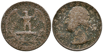 США 25 центов (квотер) 1974 Вашингтон KM 164a медь плакированная медно-никелем 4610-552