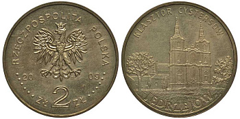 Польша 2 злотых 2009 MW, серия города Польши, Енджеюв (Jedrzejow) KM 710 нордик UNC 114-441