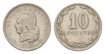 Аргентина 10 сентаво 1930 KM 35 медно-никель 4701-1259