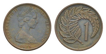 Новая Зеландия 1 цент 1975 KM 31 бронза 4632-115